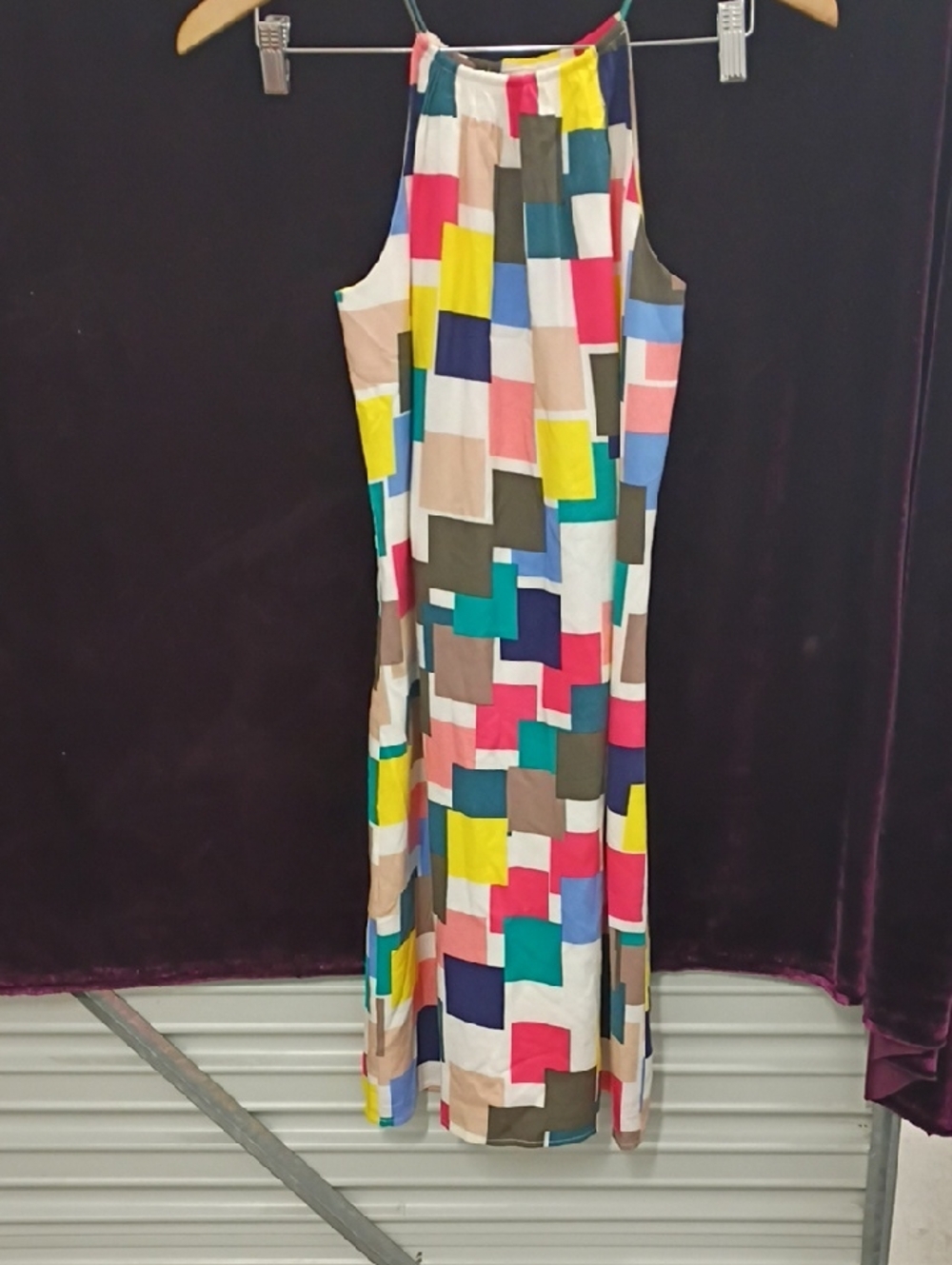 DKNY Graphic Print Halter Dress